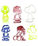 Theme of Charlie Brown Peanuts Cartoon Comic Set Of 6 Cookie Cutters USA... - $17.99