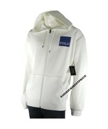 POLO RALPH LAUREN  NEW MENS CLASSIC HOODED JACKET SWEATSHIRT WHITE RETAI... - $73.95