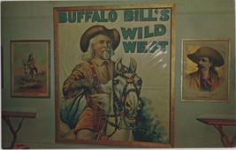 Vintage Buffalo Bill&#39;s Wild West Poster Room Museum Cody Wyoming A4 - £5.76 GBP