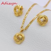 Adixyn Light  Dubai Necklace/Earrings/Pendant Jewelry Set for Women/Girls/Kids F - £17.00 GBP