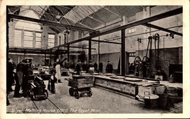 Vintage Real Photo POSTCARD- Silver Melting House, The Royal Mint (1911) BK31 - £6.23 GBP