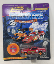Vintage Johnny Lightning Dragsters Halloween 97 Red Bone Shaker Funny Car - $10.95