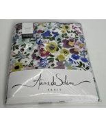 NEW Anne de Solene Paresse Percale 100% Cotton Queen Flat Sheet Floral 9... - £77.39 GBP