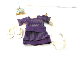 American Girl Doll Rebecca Hanukkah  Dress, Shoes, Tights, Menorah, Dreidel  - $64.35
