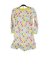 Carters Fleece Girls Pajamas Dress XL Birds Long Sleeve White Yellow Blu... - £11.73 GBP