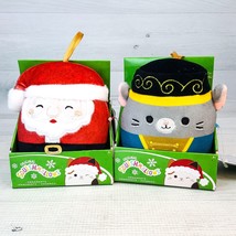 Squishmallows Christmas 2pc Set Santa Nick &amp; Murray Mouse 5&quot; Plush Toys NEW - $29.09