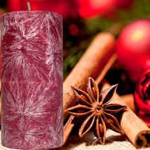Sugar &amp; Spice Scented Palm Wax Pillar Candle Hand Poured - £19.69 GBP+