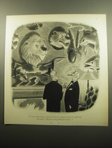 1960 Cartoon by Richard Taylor - I was removing a thorn from his paw - $14.99