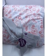 Parent&#39;s Choice Baby Blanket Floral Plush Coral 30IN X40IN - £12.34 GBP