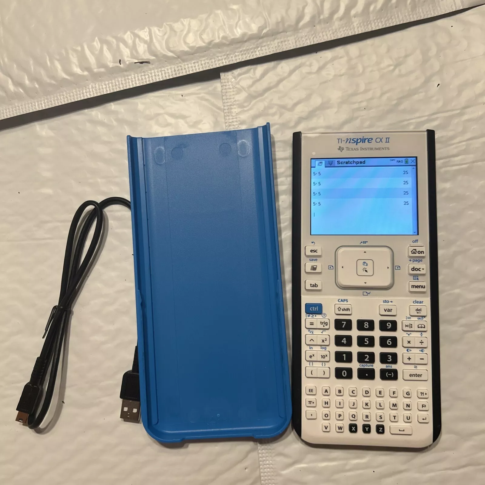 Texas Instruments TI Nspire CX II Graphing Calculator with charger And C... - $95.00