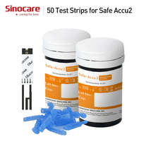 200/100/50pcs for Safe-Accu2 Sinocare Blood Glucose Test Strips and Lanc... - £191.40 GBP+