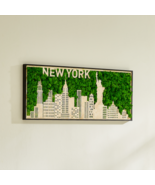 New York Moss City Silhouette Metal Wall Art Small - £116.20 GBP