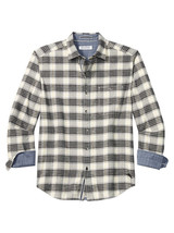 Tommy Bahama Canyon Beach Flannel Shirt Mens 3XLB Long Sleeve Cotton Gra... - $79.77