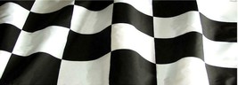 Waving Checkered Flag Adhesive Vinyl Wrap Matte Finish NON Laminated 12&quot;x36&quot; - £19.29 GBP