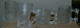 Set of 4 RocDonalds McDonalds Flintstones 1993 Mugs Glasses Complete - £21.17 GBP