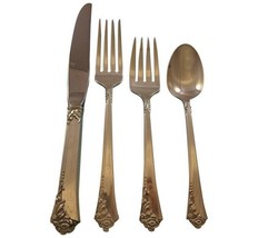 Damask Rose by Oneida Sterling Silver Flatware Set For 12 Service 52 Pieces - £1,859.70 GBP