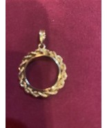 1986 Now $5 1/10 oz prong knotted rope coin Bezelin in 14 KT Gold - $225.00