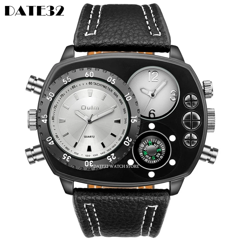 Luxury Sport Watches for Men Hip Hop Man Multiple Time Zone Multifunctio... - £28.87 GBP