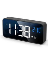 Digital Alarm WatchTemperature Display Portable Home Dual Alarms Recharg... - €38,07 EUR