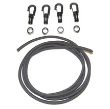 Kayak Bungee / Shock Cord Locking Hooks 4 Each w/ 6&quot; Ft. 1/4&quot; Cord - $234.98 MXN