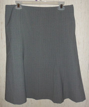 Excellent Womens Gap Gray Pinstripe Wool Blend Lined Skirt Size 10 - £19.81 GBP