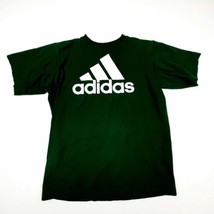Adidas Boys T-Shirt Size L Green Cotton TW7 - £6.96 GBP