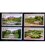 East Germany DDR 1980 - Baroque Gardens Barockgärten Michel 2486-2489 - $1.85 CAD