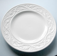 Gorham Bavaro White 12&quot; Round Platter/Chop Plate Embossed Scroll New No Box - $19.31