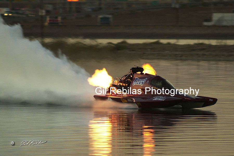 4x6 Color Drag Boat Photo Jerry Kutz PLUMB CRAZY Fuel Hydro Twilight @ Firebird - $2.75