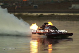 4x6 Color Drag Boat Photo Jerry Kutz PLUMB CRAZY Fuel Hydro Twilight @ F... - £2.18 GBP