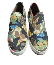 Sun + Stone Men Slip On Casual Sneakers Reins Tropical Canvas Size 11.5M - £25.52 GBP