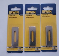 New 3 Irwin Industrial 1777341 Carpet Blades 5 pack ( 15 Total Blades ) - £17.10 GBP