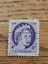 Canada Stamp Queen Elizabeth II 4c Used 340 - $2.38 CAD