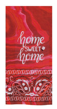 KAY DEE DESIGNS Bandana &quot;Home Sweet Home&quot; F7070 Dual Purpose Terry Towel... - £7.74 GBP