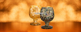 Exclusive Marble Wine Glass Abalone Stone Inlay Good Looking Fine Art Decoartive - £415.72 GBP