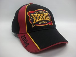 Superbowl XXXVIII 2004 Hat Black Hook Loop Pepsi NFL Baseball Cap - £15.79 GBP