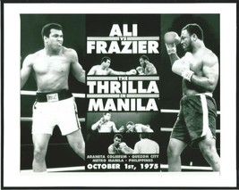 MUHAMMAD ALI - &quot;The Thrilla in Manilla&quot; Poster Photo #1 - MINT - 10&quot; x 8&quot; - £15.77 GBP
