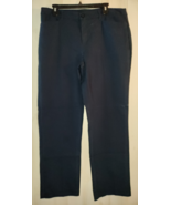 EXCELLENT WOMENS christopher &amp; banks NAVY BLUE PANT W/ POCKETS  SIZE 14 - $648.73 MXN