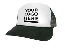 Custom Your Logo Trucker Hat mesh hat snapback hat black New - $344.30 MXN