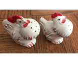 Antique Red &amp; White Rooster/Chicken Salt And Pepper Shakers-VERY RARE-SH... - $142.96