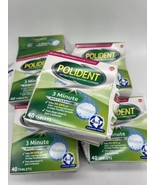 (5) Polident 3 Minute Antibacterial Denture Cleanser Mint Tablets 40 ct ... - $280.38 MXN