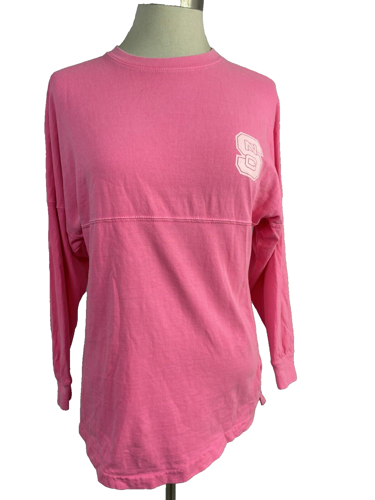Press Box Hot Pink NCSU Wolfpack Long Sleeve T Shirt, Women&#39;s Size M - $7.59