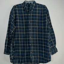 Premier International men’s cotton flannel long sleeve button-down shirt - $8.23