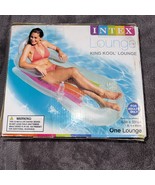 Intex King Kool Lounge Floating Swimming Pool Lounger with Headrest &amp; Cu... - $368.51 MXN