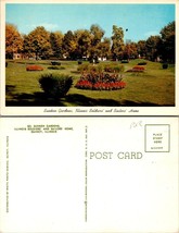 Illinois Quincy Illinois Soldiers &amp; Sailors Home Sunken Gardens Vintage Postcard - £7.63 GBP