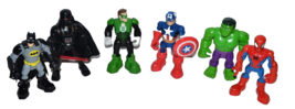 Large Chunky Batman Hulk Spiderman Star Wars Toddler Action Figure 5&quot; lot - £14.50 GBP