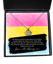 Gay Necklace We Only Have One Life Crown-MC-NL  - £51.64 GBP