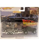 Delorean Back To Future &amp; Toyota Truck Custom Hot Wheels Team Transport ... - $278.56 CAD