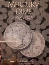 1 Troy Oz. Mercury Dimes 1916-45 with Whitman Collectors Book RARE Silver - £116.52 GBP