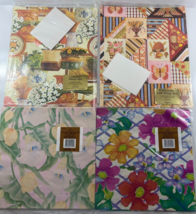 Vintage Lot 4 Packs All Occasion Gift Wrap Wrapping Paper NOS Artfaire C... - $19.79